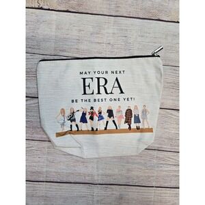 Taylor Swift Makeup Bag The Eras Tour Canvas 10 x 8 Cosmetic Pouch NEW